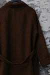 Mutedance 24 Autumn and Winter Double Breasted Lapel Jacket MD-MD24FW04-BROWN MD24FW03
